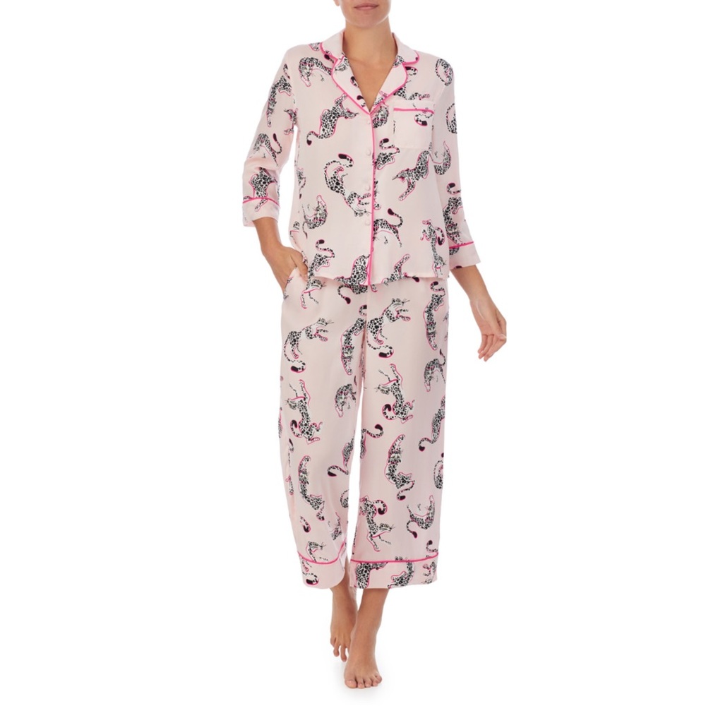 kate spade leopard print pajamas